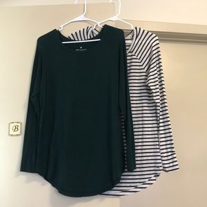 TWO A&E soft & sexy jogging long-sleeve tees